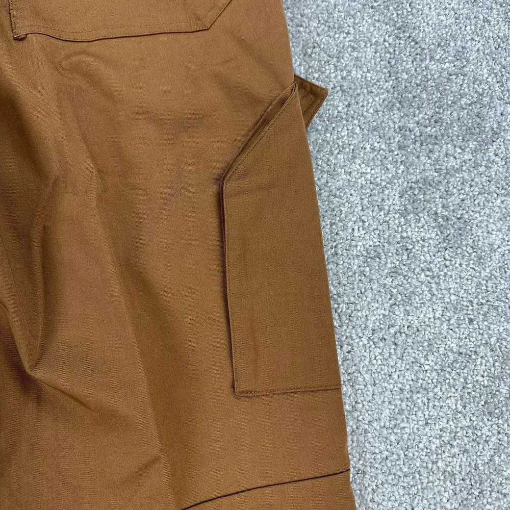 Jordan Cargo Pants Mens Medium Brown Stretch Drawcord Hem Utility FB7305-281